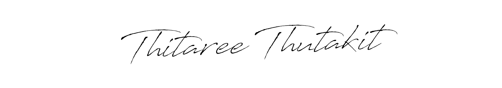 Design your own signature with our free online signature maker. With this signature software, you can create a handwritten (Antro_Vectra) signature for name Thitaree Thutakit. Thitaree Thutakit signature style 6 images and pictures png