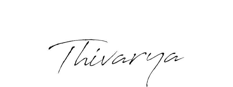 Use a signature maker to create a handwritten signature online. With this signature software, you can design (Antro_Vectra) your own signature for name Thivarya. Thivarya signature style 6 images and pictures png