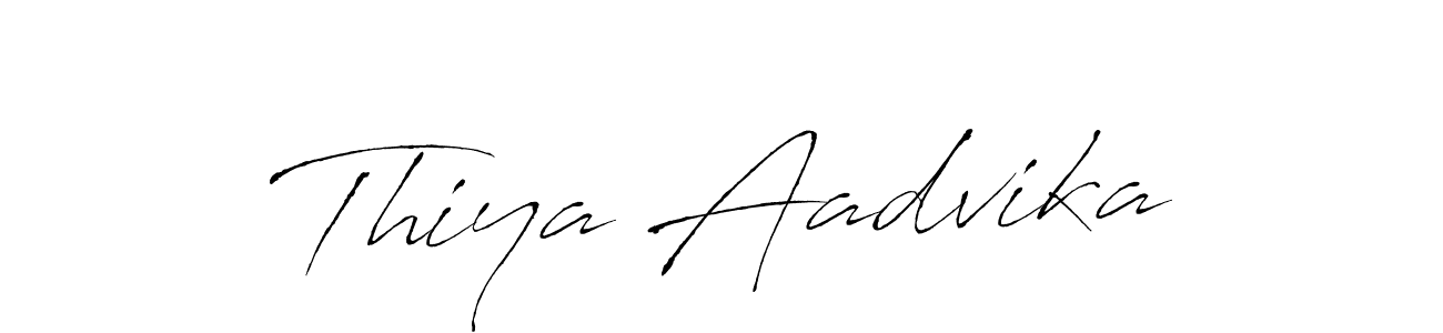 Thiya Aadvika stylish signature style. Best Handwritten Sign (Antro_Vectra) for my name. Handwritten Signature Collection Ideas for my name Thiya Aadvika. Thiya Aadvika signature style 6 images and pictures png