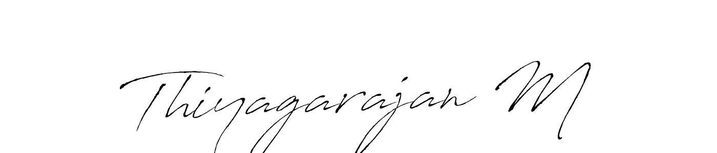 Design your own signature with our free online signature maker. With this signature software, you can create a handwritten (Antro_Vectra) signature for name Thiyagarajan M. Thiyagarajan M signature style 6 images and pictures png