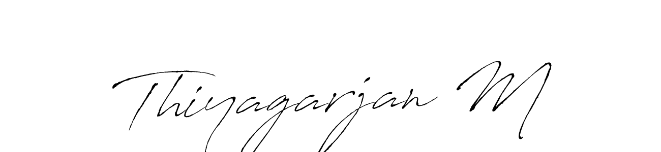 Design your own signature with our free online signature maker. With this signature software, you can create a handwritten (Antro_Vectra) signature for name Thiyagarjan M. Thiyagarjan M signature style 6 images and pictures png