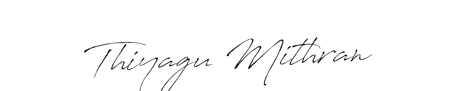 Design your own signature with our free online signature maker. With this signature software, you can create a handwritten (Antro_Vectra) signature for name Thiyagu Mithran. Thiyagu Mithran signature style 6 images and pictures png