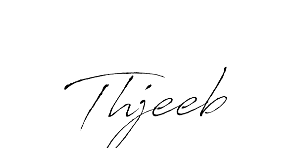 Use a signature maker to create a handwritten signature online. With this signature software, you can design (Antro_Vectra) your own signature for name Thjeeb. Thjeeb signature style 6 images and pictures png