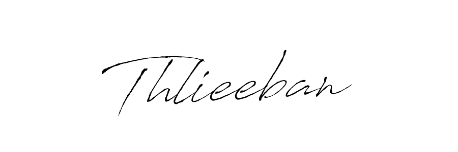 Use a signature maker to create a handwritten signature online. With this signature software, you can design (Antro_Vectra) your own signature for name Thlieeban. Thlieeban signature style 6 images and pictures png