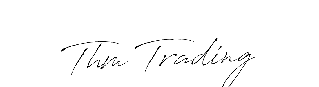 Also You can easily find your signature by using the search form. We will create Thm Trading name handwritten signature images for you free of cost using Antro_Vectra sign style. Thm Trading signature style 6 images and pictures png
