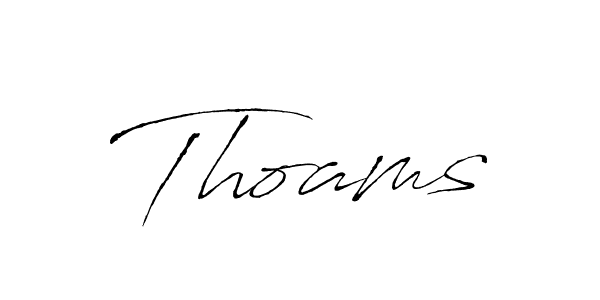 Thoams stylish signature style. Best Handwritten Sign (Antro_Vectra) for my name. Handwritten Signature Collection Ideas for my name Thoams. Thoams signature style 6 images and pictures png