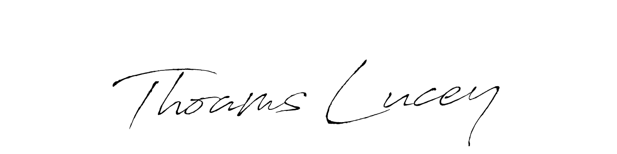 How to make Thoams Lucey name signature. Use Antro_Vectra style for creating short signs online. This is the latest handwritten sign. Thoams Lucey signature style 6 images and pictures png