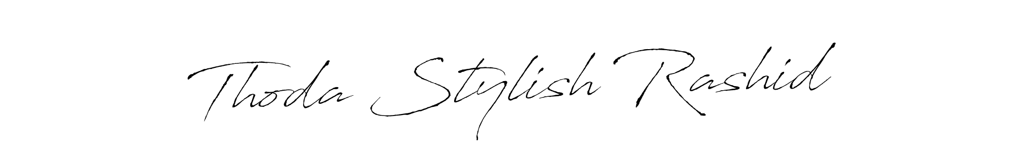 Here are the top 10 professional signature styles for the name Thoda Stylish Rashid. These are the best autograph styles you can use for your name. Thoda Stylish Rashid signature style 6 images and pictures png
