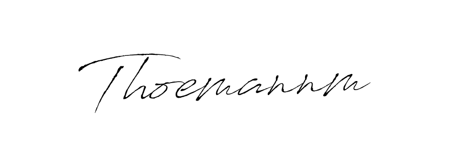 Create a beautiful signature design for name Thoemannm. With this signature (Antro_Vectra) fonts, you can make a handwritten signature for free. Thoemannm signature style 6 images and pictures png