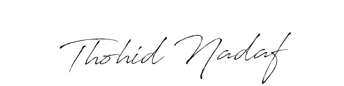 The best way (Antro_Vectra) to make a short signature is to pick only two or three words in your name. The name Thohid Nadaf include a total of six letters. For converting this name. Thohid Nadaf signature style 6 images and pictures png