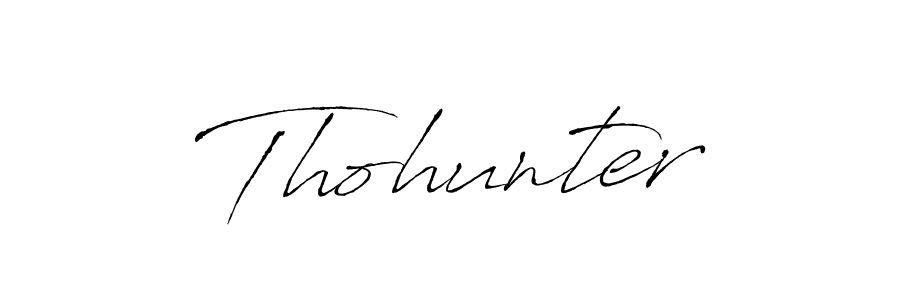 You should practise on your own different ways (Antro_Vectra) to write your name (Thohunter) in signature. don't let someone else do it for you. Thohunter signature style 6 images and pictures png