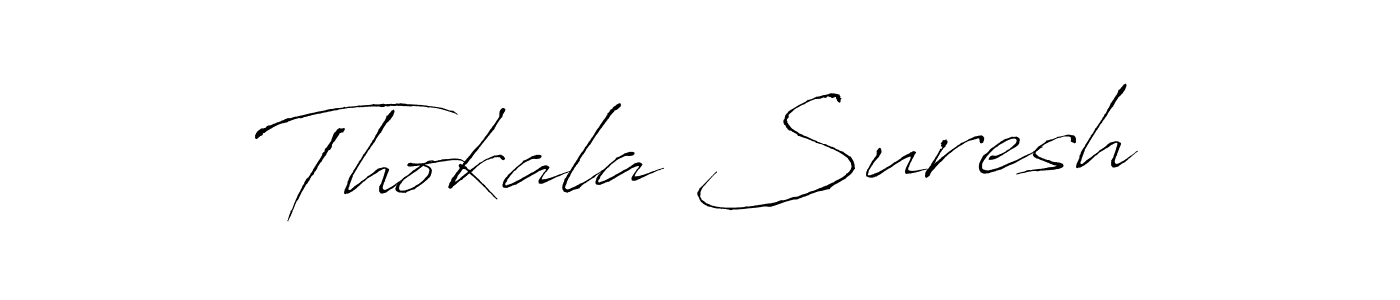 Similarly Antro_Vectra is the best handwritten signature design. Signature creator online .You can use it as an online autograph creator for name Thokala Suresh. Thokala Suresh signature style 6 images and pictures png