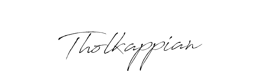 Design your own signature with our free online signature maker. With this signature software, you can create a handwritten (Antro_Vectra) signature for name Tholkappian. Tholkappian signature style 6 images and pictures png