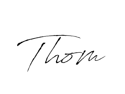 You should practise on your own different ways (Antro_Vectra) to write your name (Thom) in signature. don't let someone else do it for you. Thom signature style 6 images and pictures png
