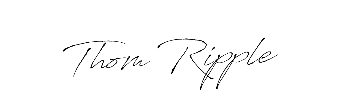 Make a beautiful signature design for name Thom Ripple. With this signature (Antro_Vectra) style, you can create a handwritten signature for free. Thom Ripple signature style 6 images and pictures png