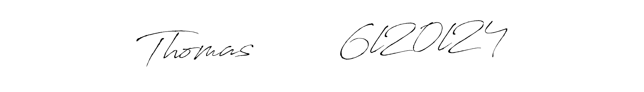 Use a signature maker to create a handwritten signature online. With this signature software, you can design (Antro_Vectra) your own signature for name Thomas        6l20l24. Thomas        6l20l24 signature style 6 images and pictures png