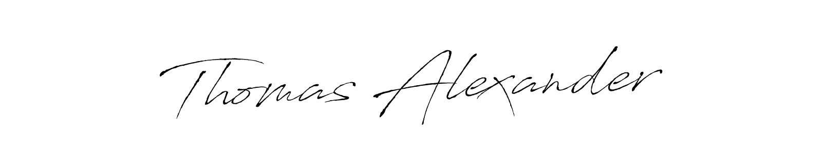 Make a beautiful signature design for name Thomas Alexander. With this signature (Antro_Vectra) style, you can create a handwritten signature for free. Thomas Alexander signature style 6 images and pictures png