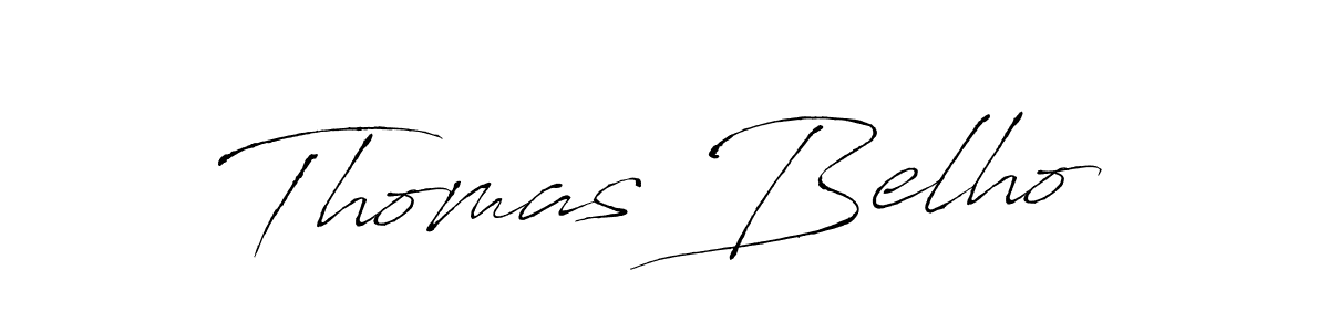 Create a beautiful signature design for name Thomas Belho. With this signature (Antro_Vectra) fonts, you can make a handwritten signature for free. Thomas Belho signature style 6 images and pictures png