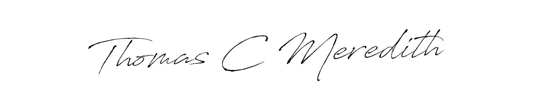 Make a beautiful signature design for name Thomas C Meredith. With this signature (Antro_Vectra) style, you can create a handwritten signature for free. Thomas C Meredith signature style 6 images and pictures png