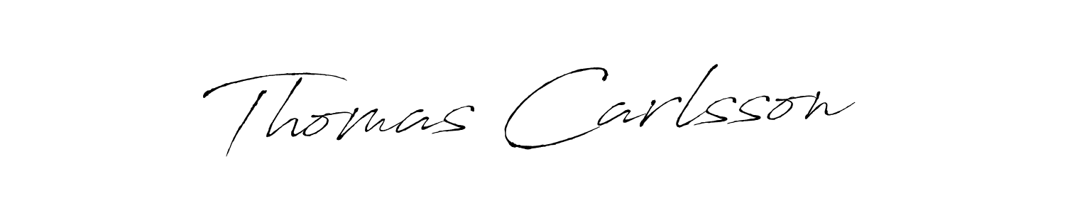 Make a beautiful signature design for name Thomas Carlsson. With this signature (Antro_Vectra) style, you can create a handwritten signature for free. Thomas Carlsson signature style 6 images and pictures png