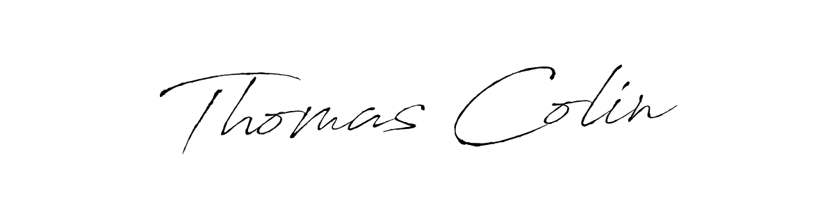Make a beautiful signature design for name Thomas Colin. With this signature (Antro_Vectra) style, you can create a handwritten signature for free. Thomas Colin signature style 6 images and pictures png