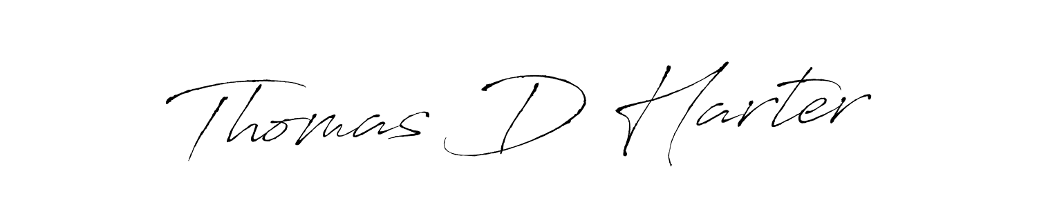 Thomas D Harter stylish signature style. Best Handwritten Sign (Antro_Vectra) for my name. Handwritten Signature Collection Ideas for my name Thomas D Harter. Thomas D Harter signature style 6 images and pictures png