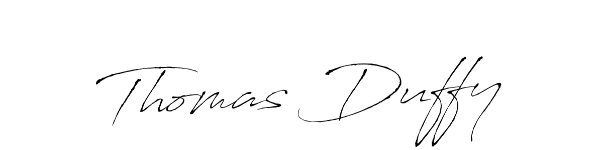 Make a beautiful signature design for name Thomas Duffy. With this signature (Antro_Vectra) style, you can create a handwritten signature for free. Thomas Duffy signature style 6 images and pictures png