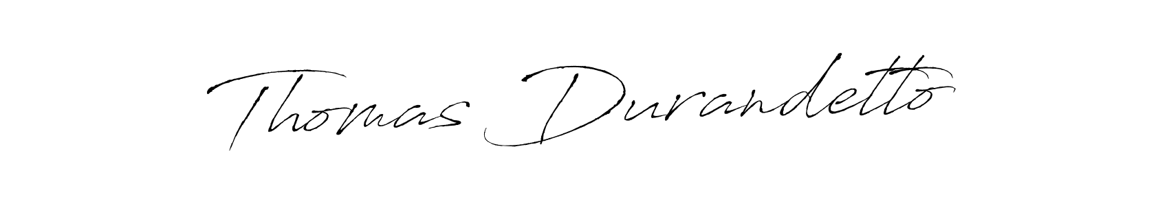 Create a beautiful signature design for name Thomas Durandetto. With this signature (Antro_Vectra) fonts, you can make a handwritten signature for free. Thomas Durandetto signature style 6 images and pictures png