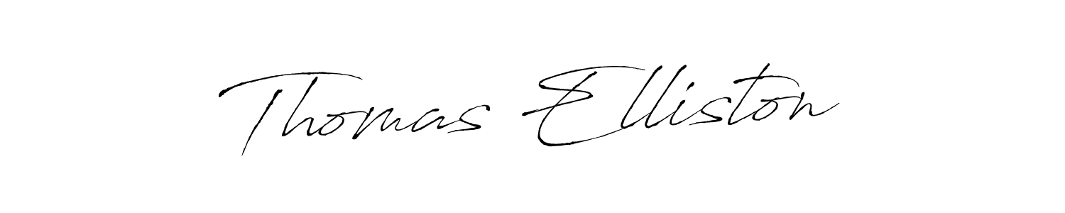 Thomas Elliston stylish signature style. Best Handwritten Sign (Antro_Vectra) for my name. Handwritten Signature Collection Ideas for my name Thomas Elliston. Thomas Elliston signature style 6 images and pictures png