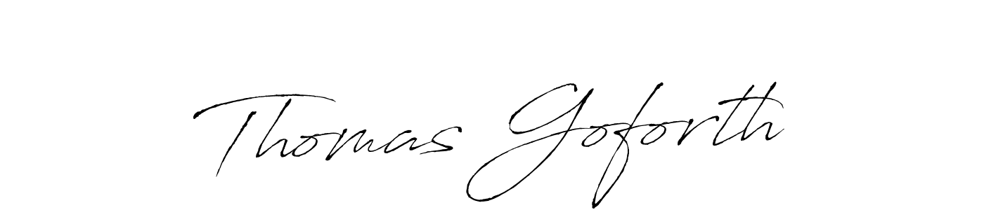 How to make Thomas Goforth name signature. Use Antro_Vectra style for creating short signs online. This is the latest handwritten sign. Thomas Goforth signature style 6 images and pictures png