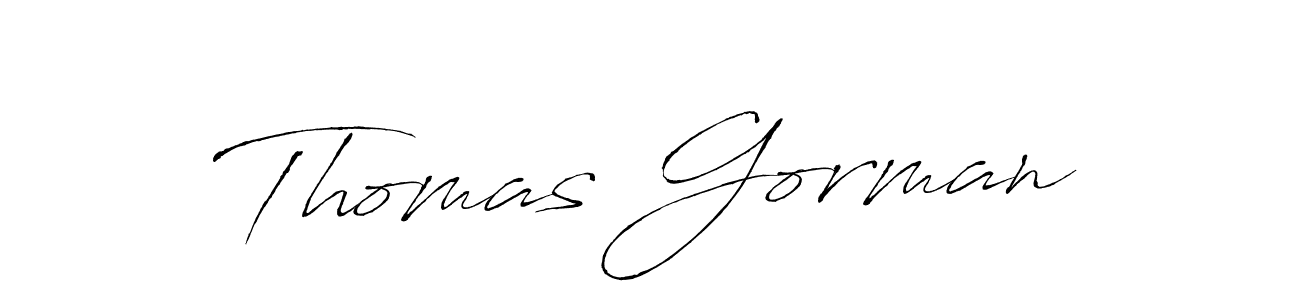 Make a beautiful signature design for name Thomas Gorman. With this signature (Antro_Vectra) style, you can create a handwritten signature for free. Thomas Gorman signature style 6 images and pictures png