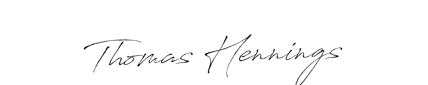 Create a beautiful signature design for name Thomas Hennings. With this signature (Antro_Vectra) fonts, you can make a handwritten signature for free. Thomas Hennings signature style 6 images and pictures png