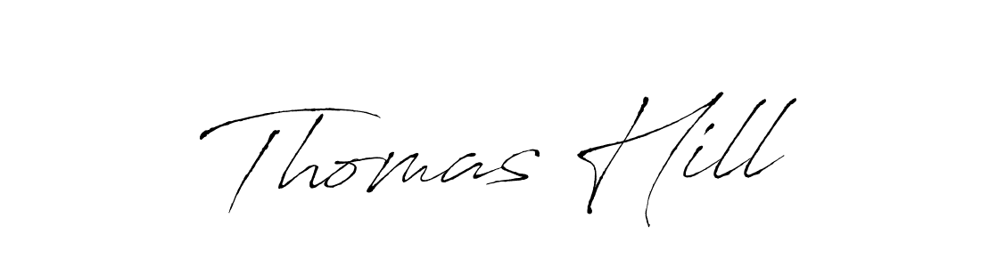 How to make Thomas Hill signature? Antro_Vectra is a professional autograph style. Create handwritten signature for Thomas Hill name. Thomas Hill signature style 6 images and pictures png
