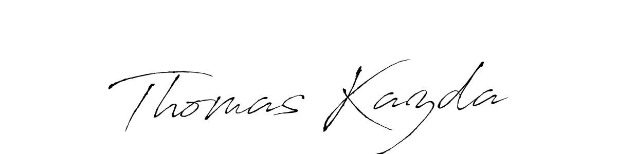 Thomas Kazda stylish signature style. Best Handwritten Sign (Antro_Vectra) for my name. Handwritten Signature Collection Ideas for my name Thomas Kazda. Thomas Kazda signature style 6 images and pictures png