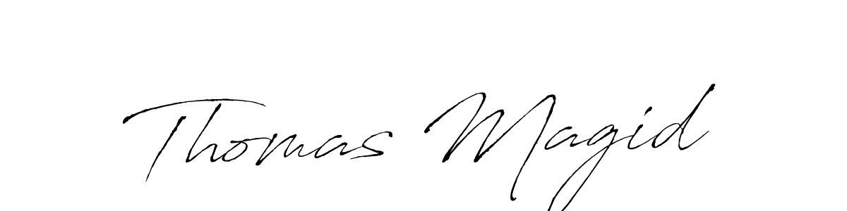 Design your own signature with our free online signature maker. With this signature software, you can create a handwritten (Antro_Vectra) signature for name Thomas Magid. Thomas Magid signature style 6 images and pictures png