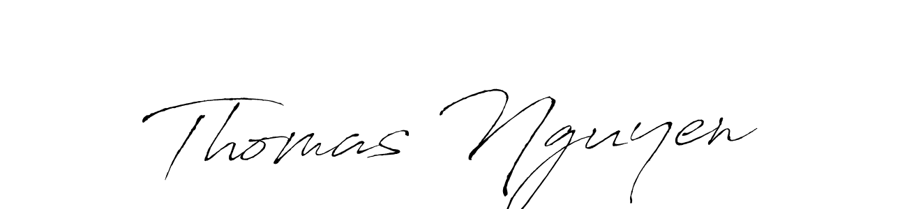 You should practise on your own different ways (Antro_Vectra) to write your name (Thomas Nguyen) in signature. don't let someone else do it for you. Thomas Nguyen signature style 6 images and pictures png