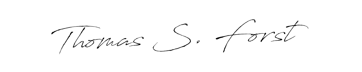 Design your own signature with our free online signature maker. With this signature software, you can create a handwritten (Antro_Vectra) signature for name Thomas S. Forst. Thomas S. Forst signature style 6 images and pictures png