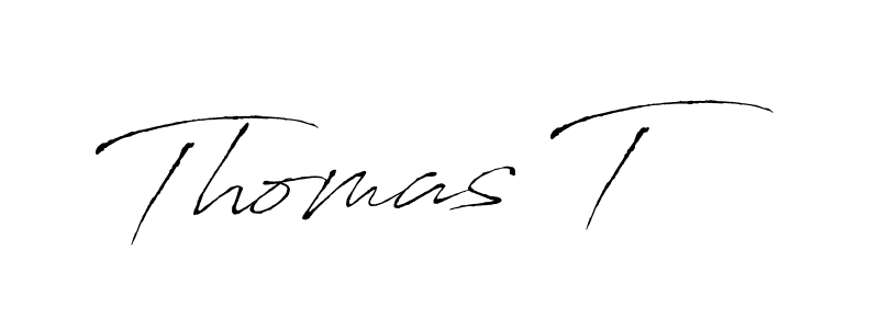 Make a beautiful signature design for name Thomas T. With this signature (Antro_Vectra) style, you can create a handwritten signature for free. Thomas T signature style 6 images and pictures png