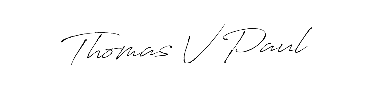 Use a signature maker to create a handwritten signature online. With this signature software, you can design (Antro_Vectra) your own signature for name Thomas V Paul. Thomas V Paul signature style 6 images and pictures png