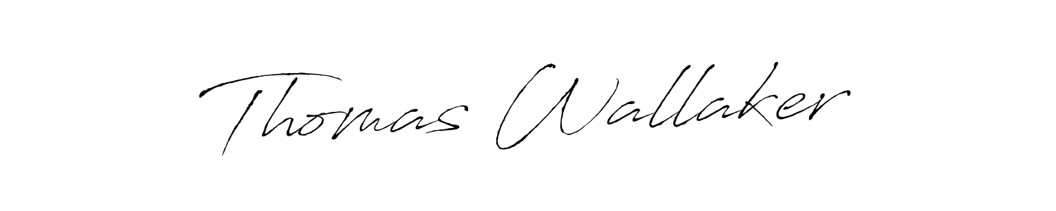 Create a beautiful signature design for name Thomas Wallaker. With this signature (Antro_Vectra) fonts, you can make a handwritten signature for free. Thomas Wallaker signature style 6 images and pictures png