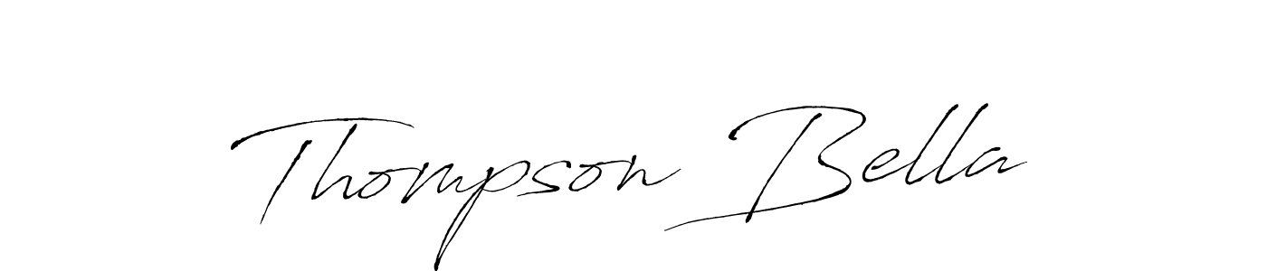 Similarly Antro_Vectra is the best handwritten signature design. Signature creator online .You can use it as an online autograph creator for name Thompson Bella. Thompson Bella signature style 6 images and pictures png