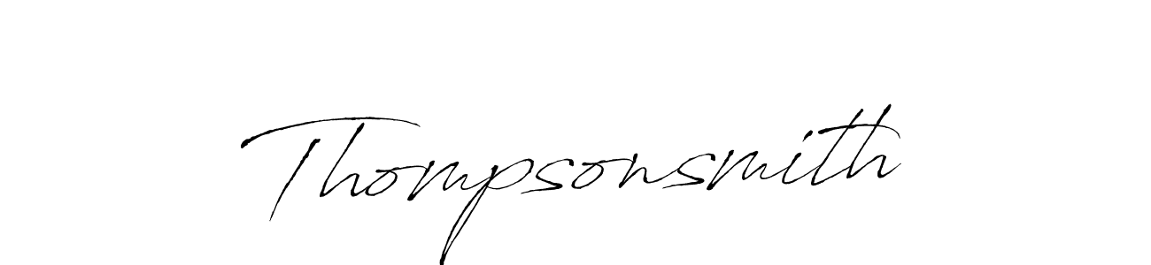 The best way (Antro_Vectra) to make a short signature is to pick only two or three words in your name. The name Thompsonsmith include a total of six letters. For converting this name. Thompsonsmith signature style 6 images and pictures png