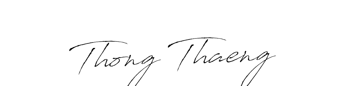 Create a beautiful signature design for name Thong Thaeng. With this signature (Antro_Vectra) fonts, you can make a handwritten signature for free. Thong Thaeng signature style 6 images and pictures png