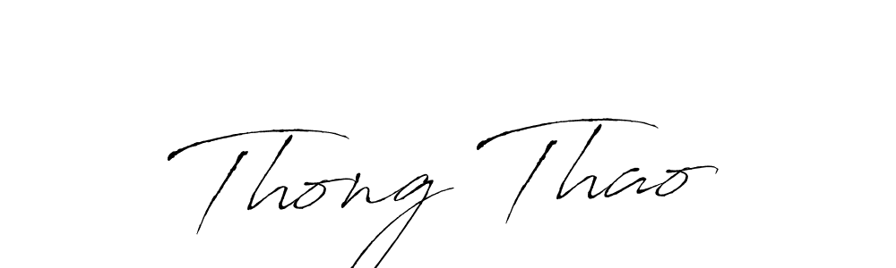You should practise on your own different ways (Antro_Vectra) to write your name (Thong Thao) in signature. don't let someone else do it for you. Thong Thao signature style 6 images and pictures png