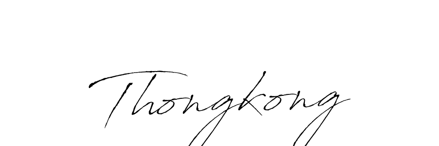 Thongkong stylish signature style. Best Handwritten Sign (Antro_Vectra) for my name. Handwritten Signature Collection Ideas for my name Thongkong. Thongkong signature style 6 images and pictures png