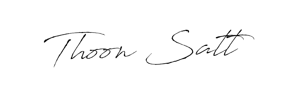 Create a beautiful signature design for name Thoon Satt. With this signature (Antro_Vectra) fonts, you can make a handwritten signature for free. Thoon Satt signature style 6 images and pictures png