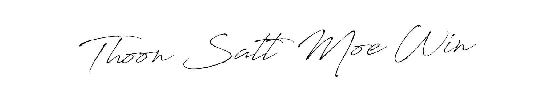 How to make Thoon Satt Moe Win signature? Antro_Vectra is a professional autograph style. Create handwritten signature for Thoon Satt Moe Win name. Thoon Satt Moe Win signature style 6 images and pictures png