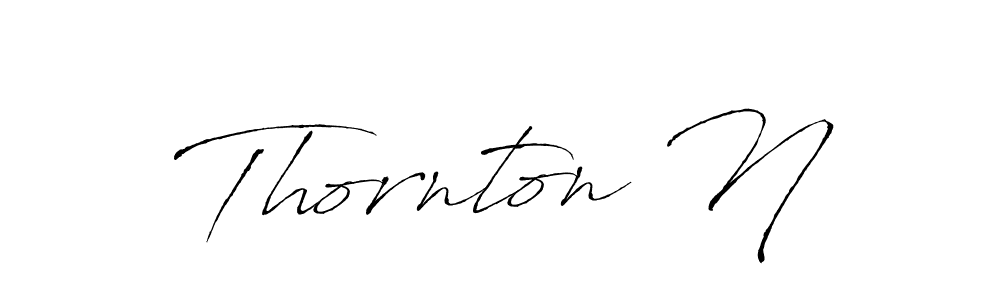 The best way (Antro_Vectra) to make a short signature is to pick only two or three words in your name. The name Thornton N include a total of six letters. For converting this name. Thornton N signature style 6 images and pictures png