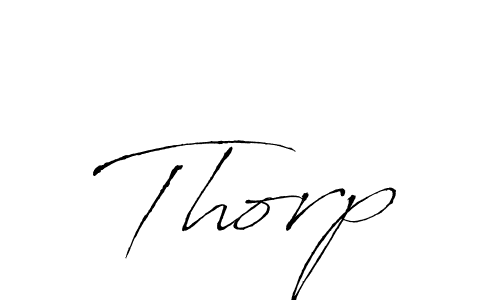 Design your own signature with our free online signature maker. With this signature software, you can create a handwritten (Antro_Vectra) signature for name Thorp. Thorp signature style 6 images and pictures png