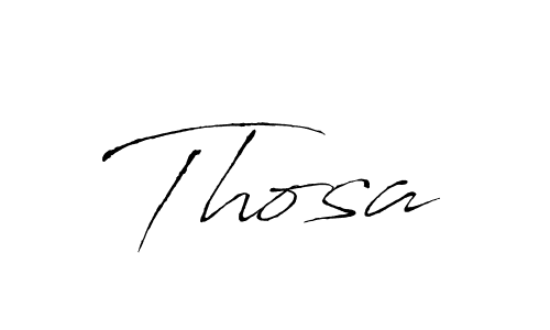 Use a signature maker to create a handwritten signature online. With this signature software, you can design (Antro_Vectra) your own signature for name Thosa. Thosa signature style 6 images and pictures png